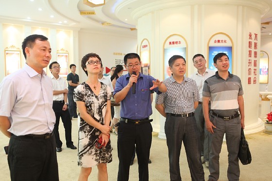 馬鞍山市政府副秘書長徐道才一行來mg4377娛樂電子遊戲網站調研黨建工作