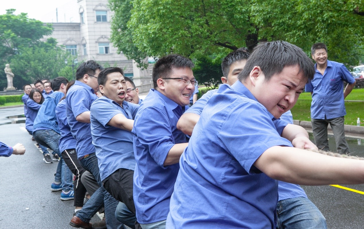 【公司動态】mg4377娛樂電子遊戲網站摩輪公司舉行“團結杯”拔河比賽