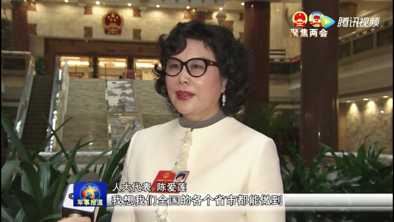 【央視軍事報道】李藝連代表談“最多跑一次”改革